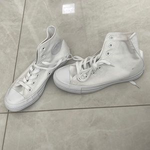 NWOT White Converse High Tops